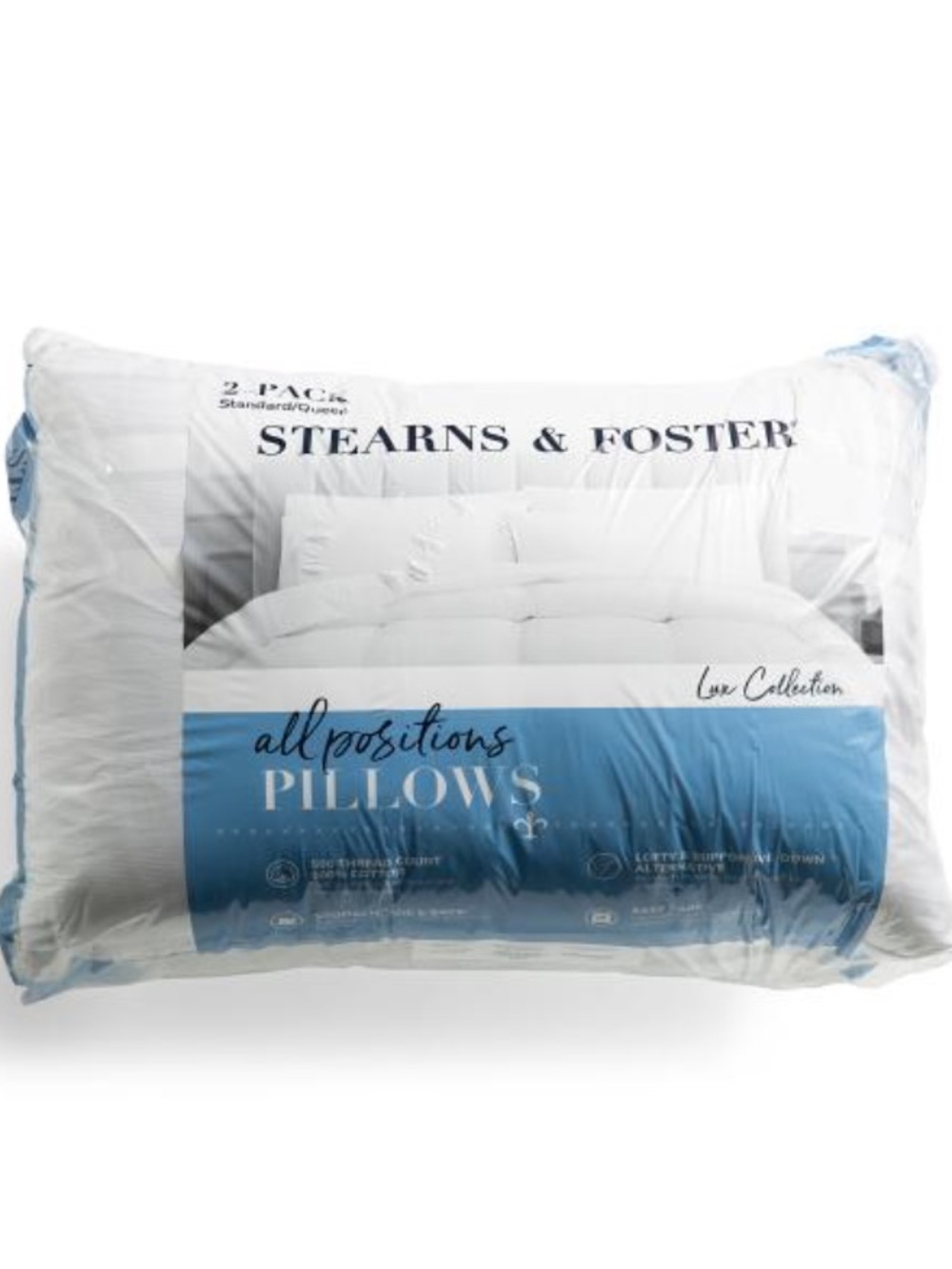 STEARNS & Foster All Positions Pillow -2 Pack